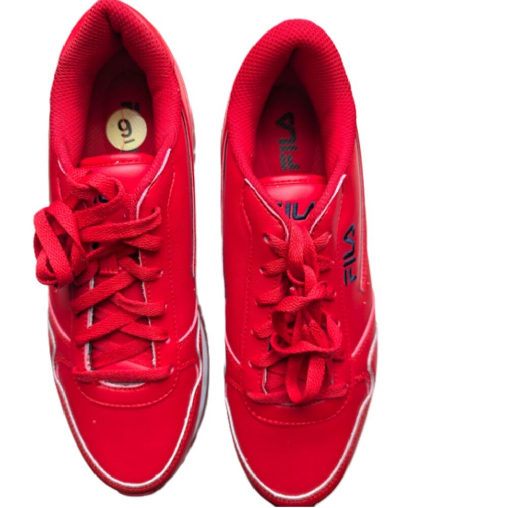 FILA Women's Sneakers RED Low-Top Classic Retro Style 5RM01999-647 White Size 9 - Picture 8 of 8